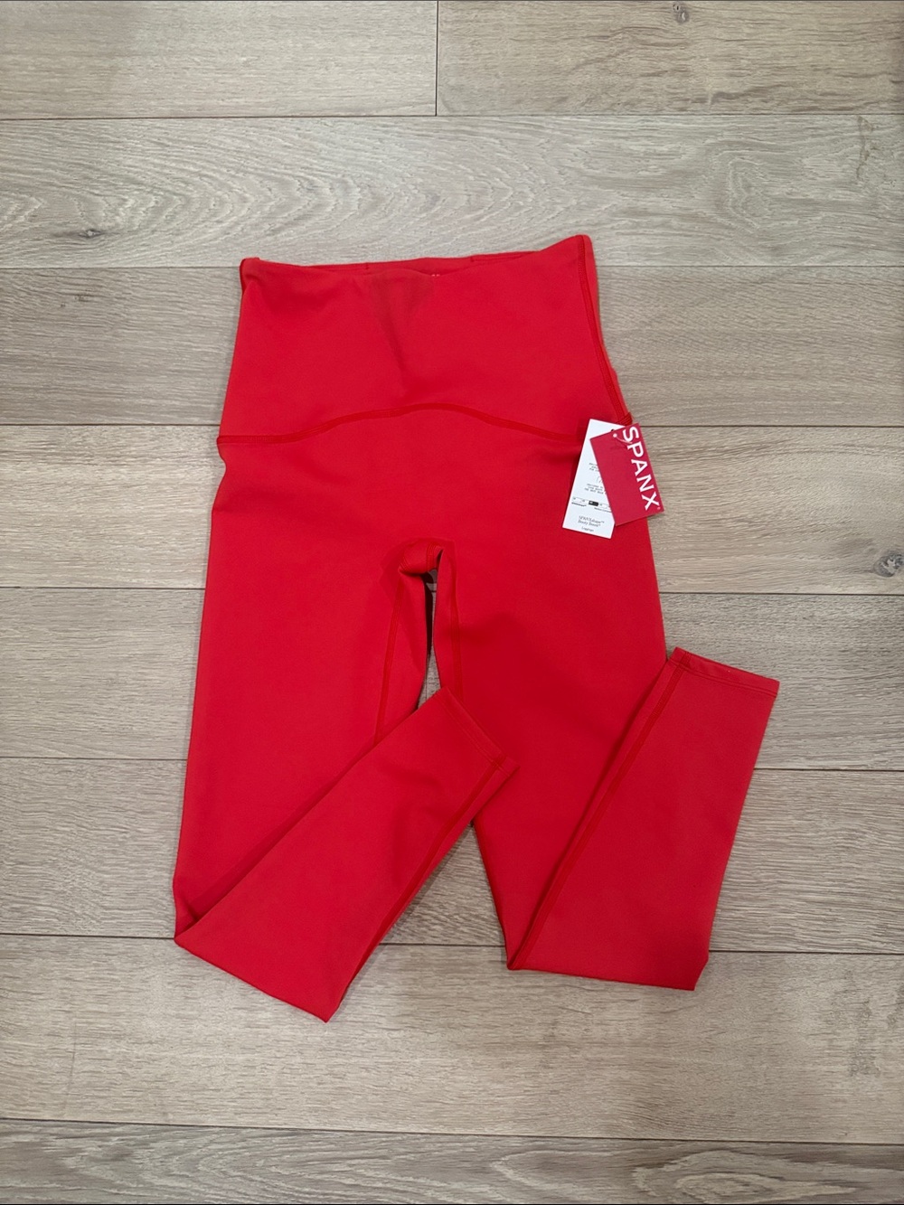 NWT Spanx booty boost high rise leggings red medium
